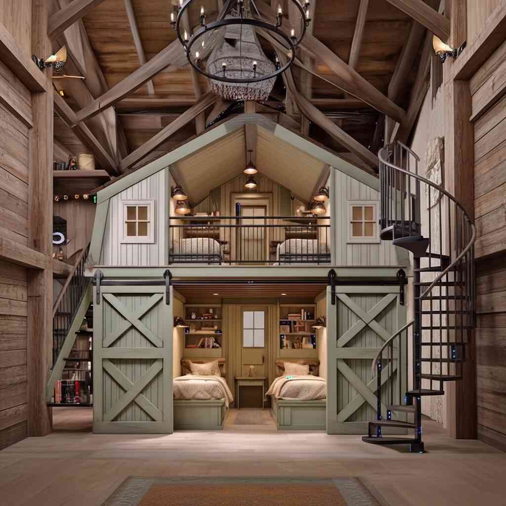 Dreaming in the Hayloft: How Barn-Themed Bunk Beds Spark Childhood Magic -  Inspiring Designs, image size:1024x1024