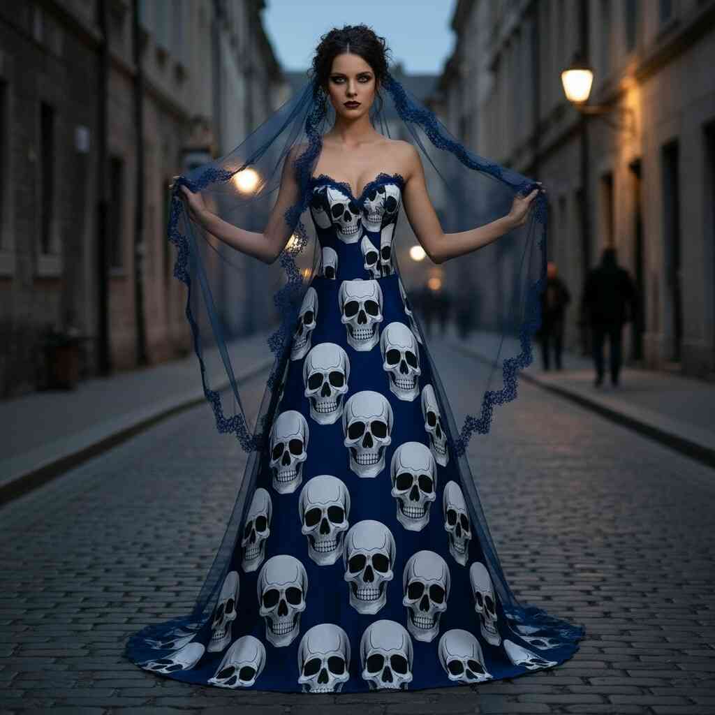 Why Skull-Adorned Wedding Dresses Are a Symbol of Rebellious Love - Inspiring Designs Why Skull-Adorned Wedding Dresses Are a Symbol of Rebellious Love - Inspiring Designs