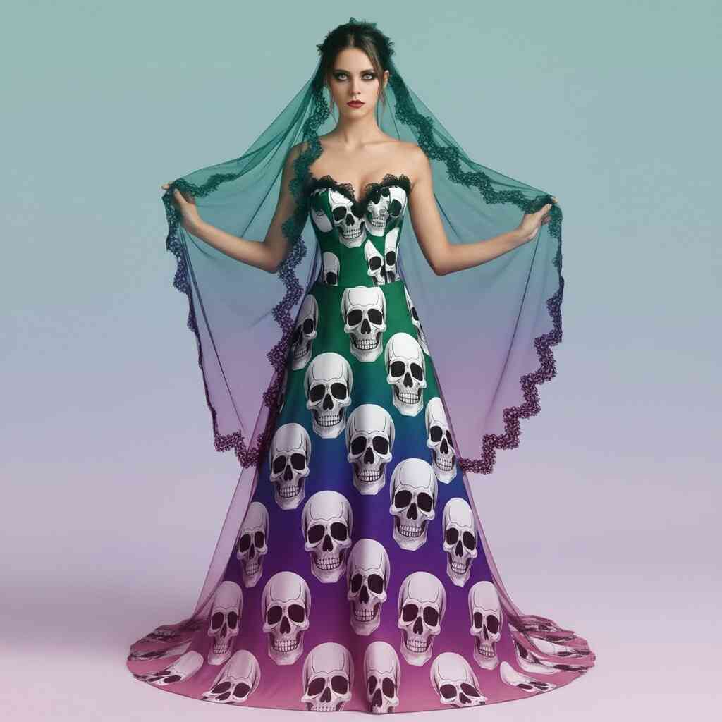Why Skull-Adorned Wedding Dresses Are a Symbol of Rebellious Love - Inspiring Designs Why Skull-Adorned Wedding Dresses Are a Symbol of Rebellious Love - Inspiring Designs