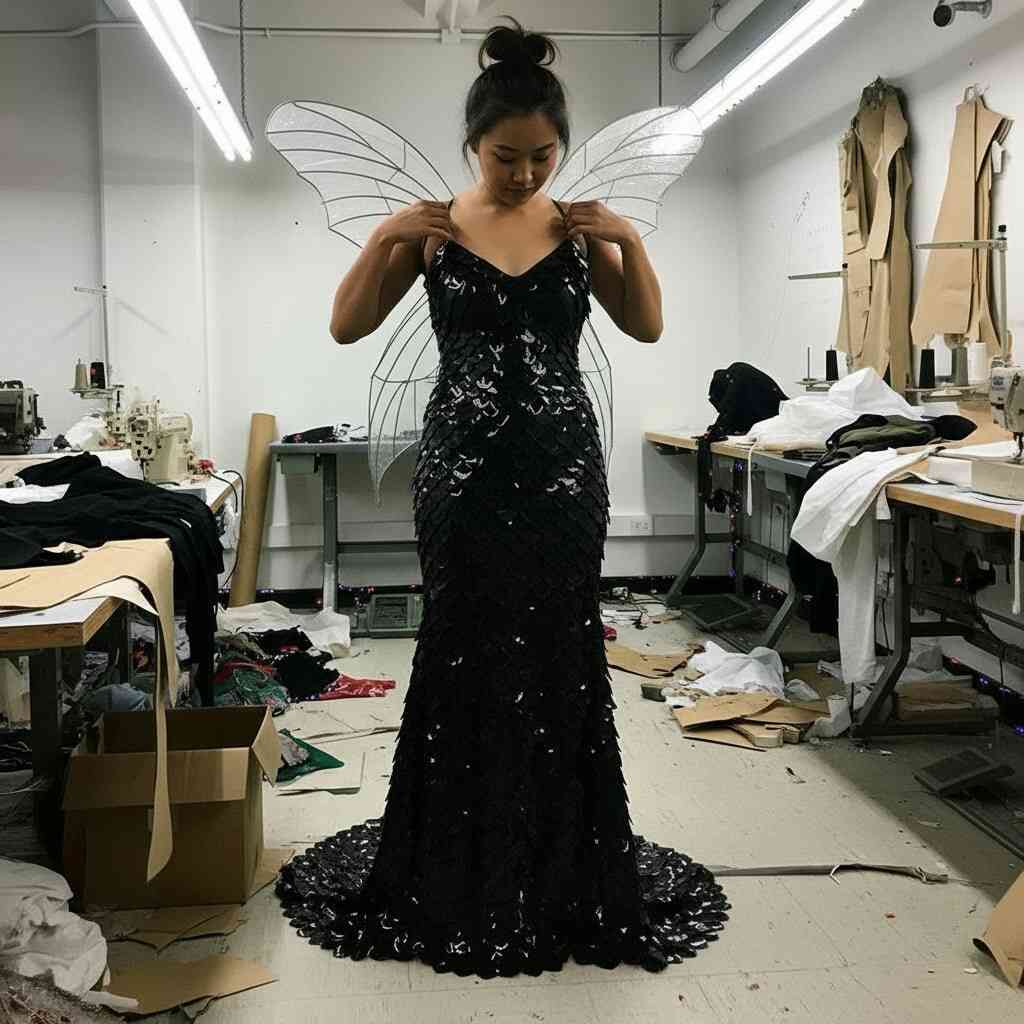 green door vegas dress code Dragon Scales Twirl Dress Svaha USA main image 0